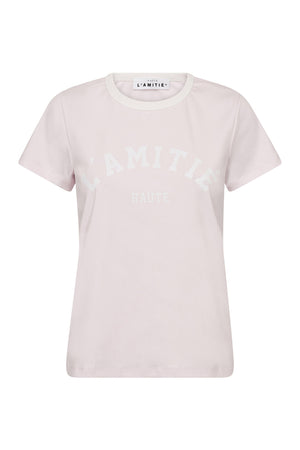 Neckline Logo Tee Iced Rose - HL10006