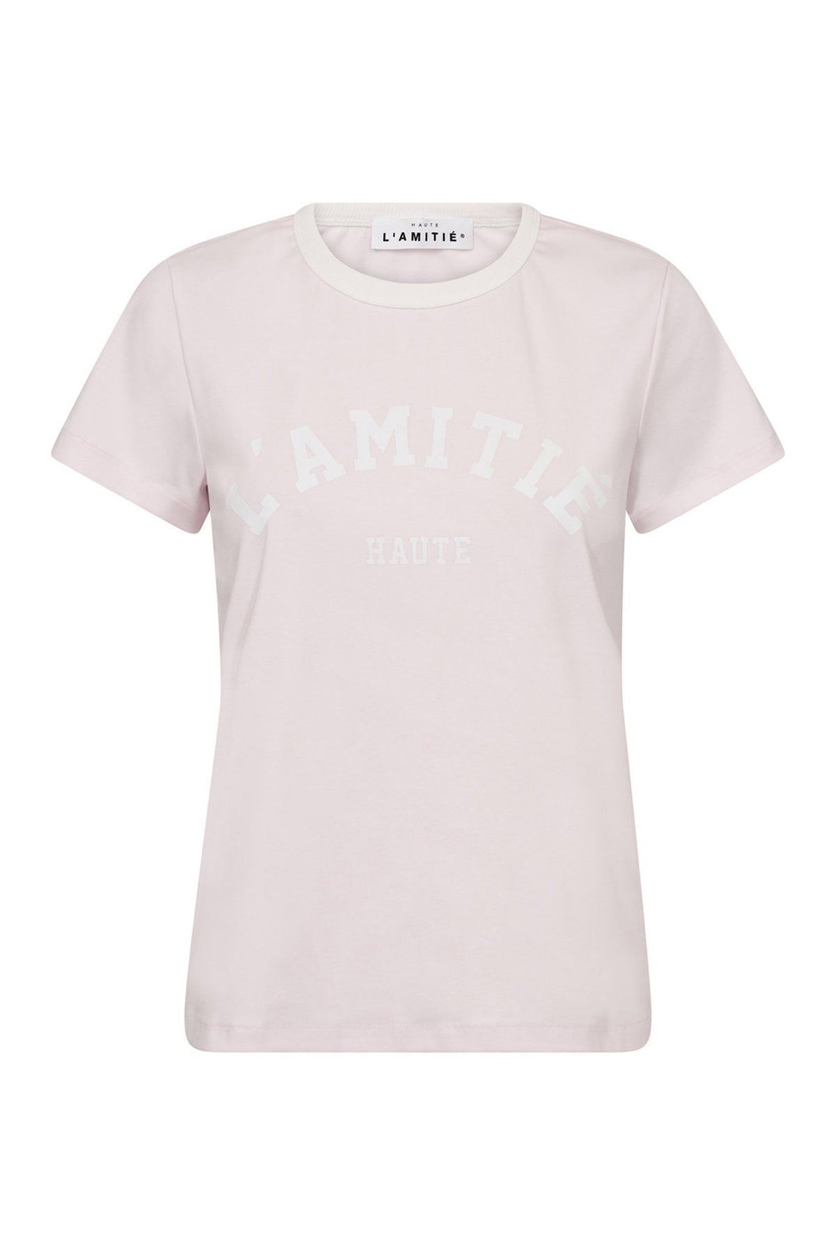 Neckline Logo Tee Iced Rose - HL10006