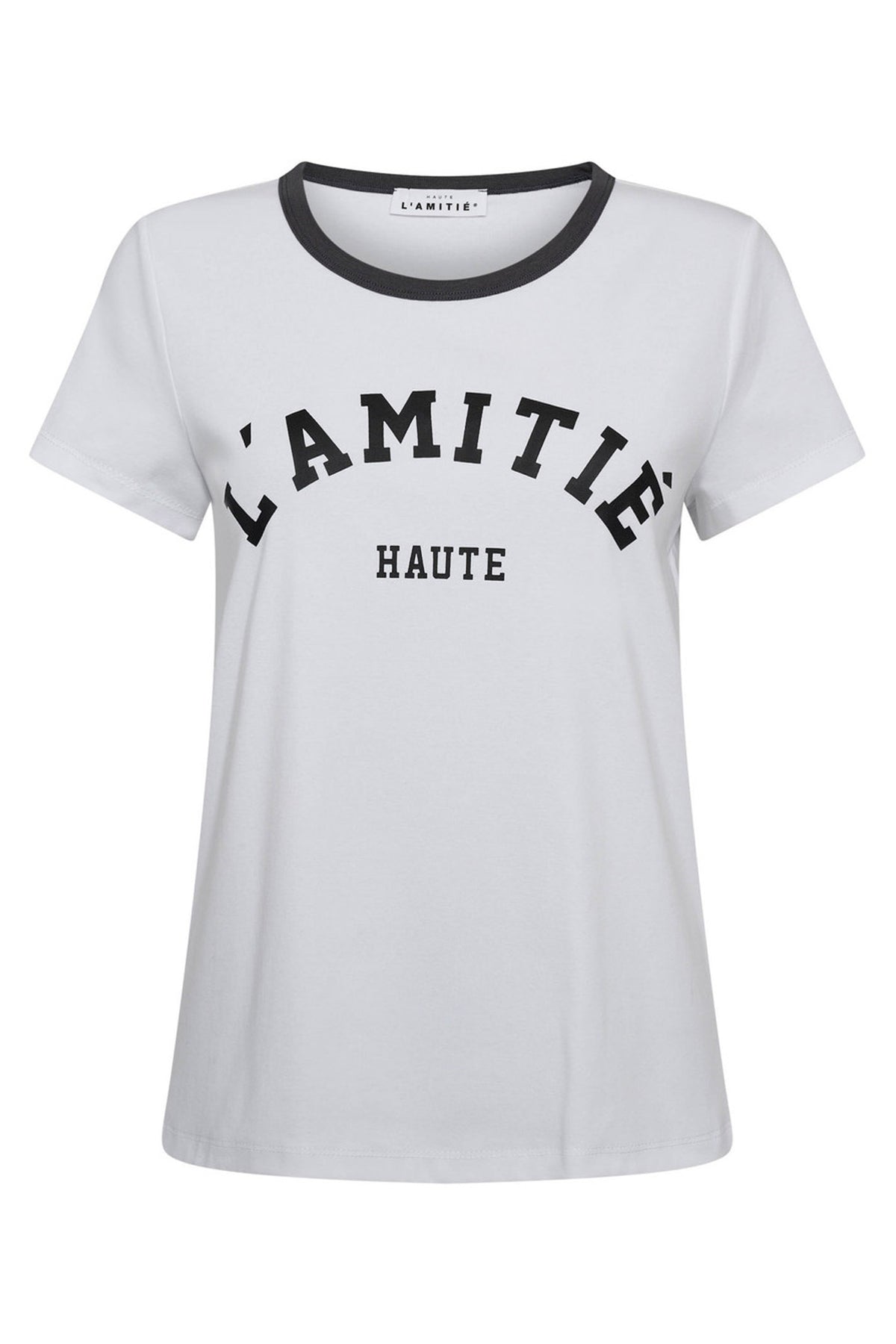 Neckline Logo Tee White/Ink - HL10006