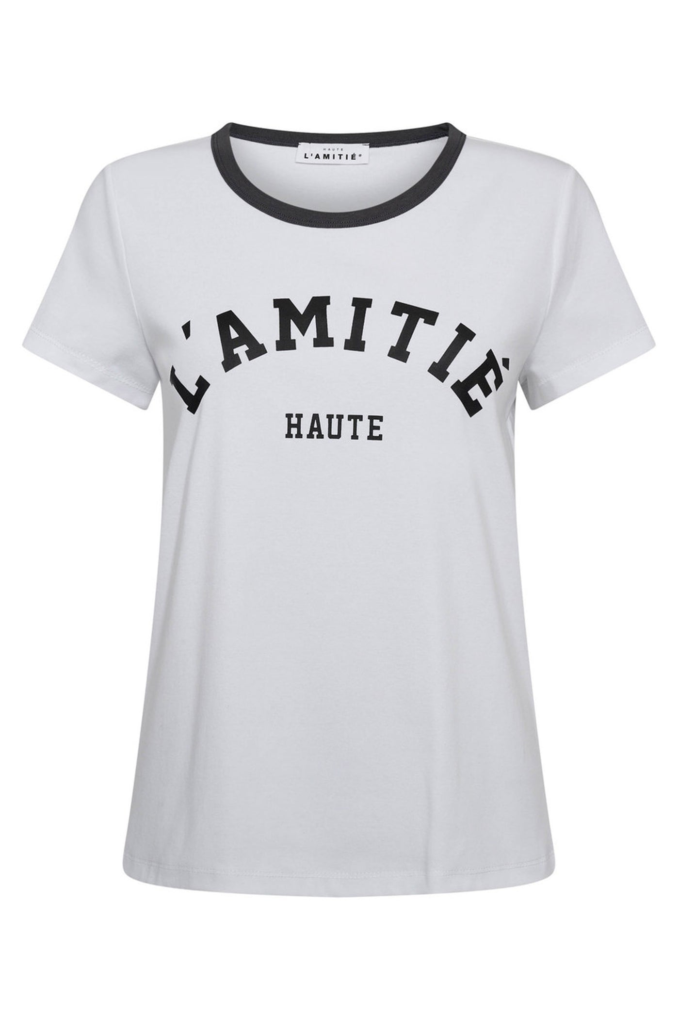 Neckline Logo Tee White/Ink - HL10006