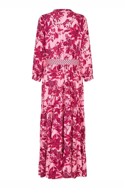 NeeLL Maxi Dress 3/4 51 Pink - 26117-3009 Thumbnail