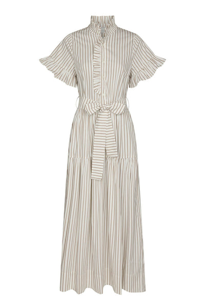 Nellie Wide Stripe Dress IVORY - 168228 Thumbnail