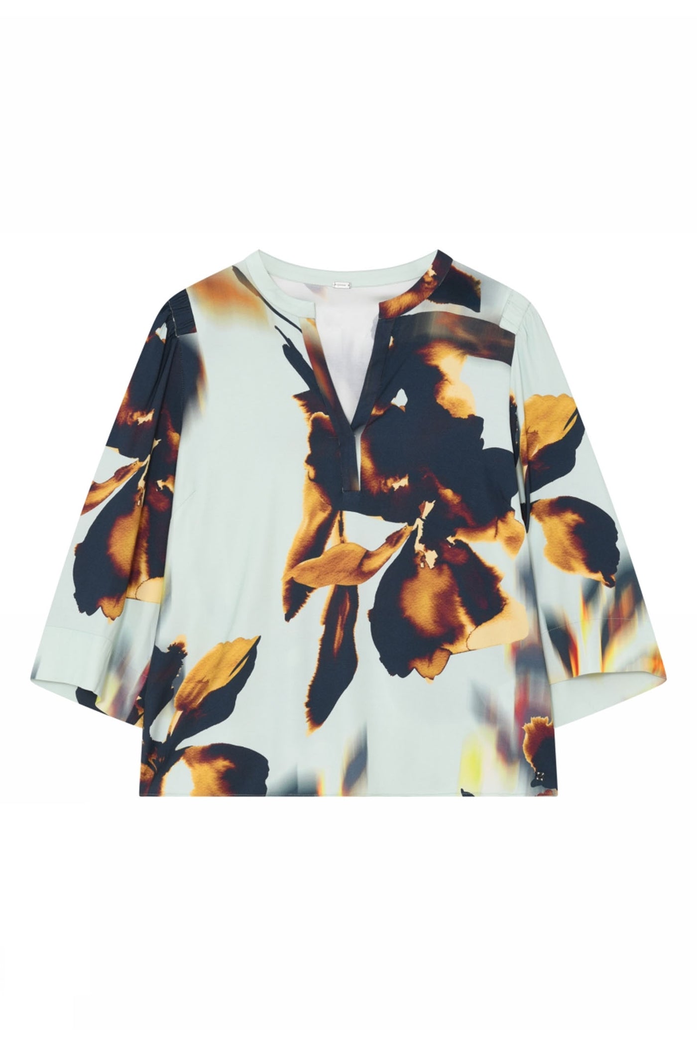 Neomi, blouse 84024-Blue/Brown - 62600/7580