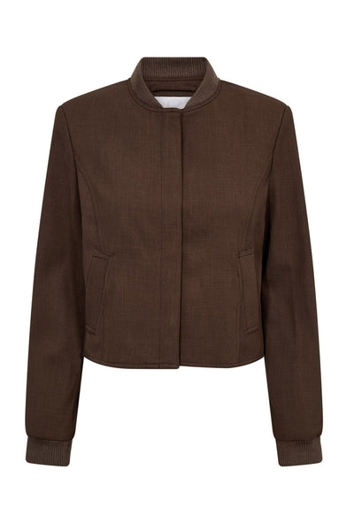 New BostonCC Crop Jacket 154-Walnut - 30318 Thumbnail