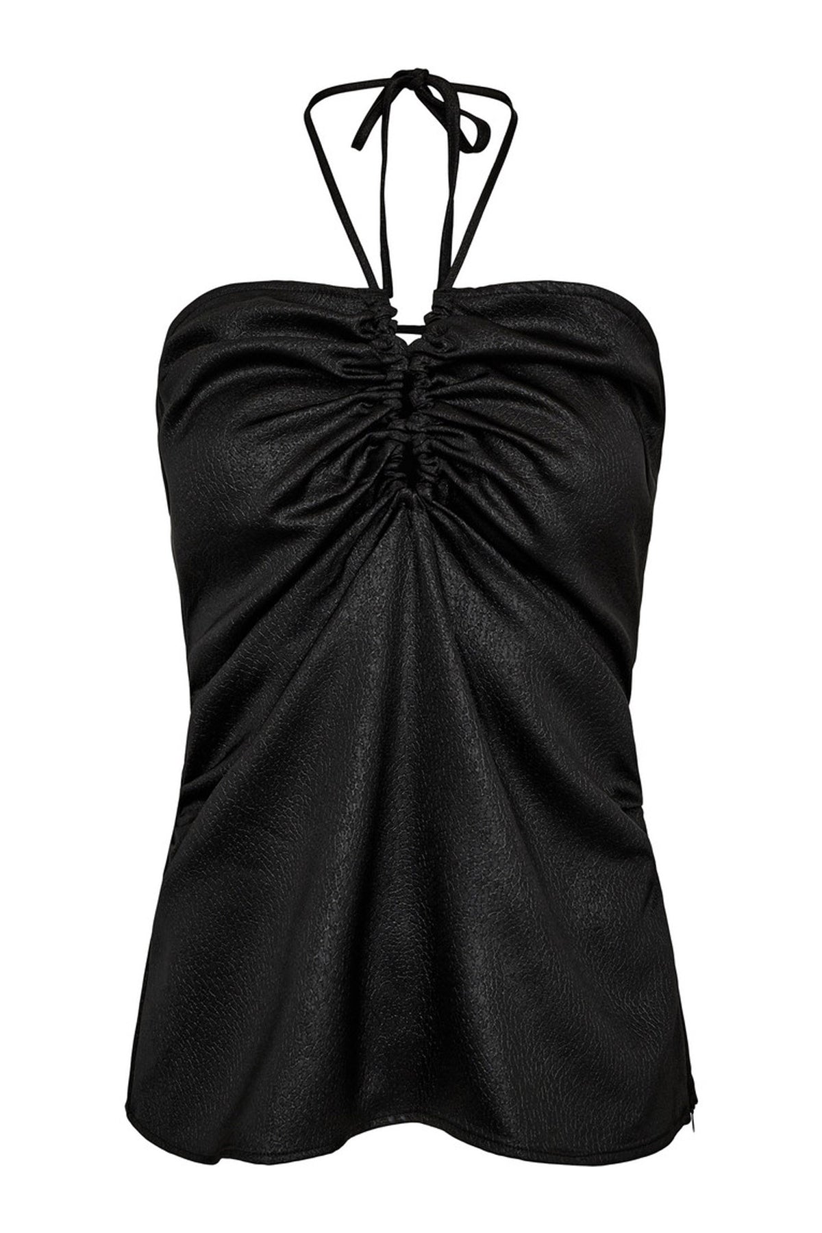 New Chrisse Tie Top Black - HL10417