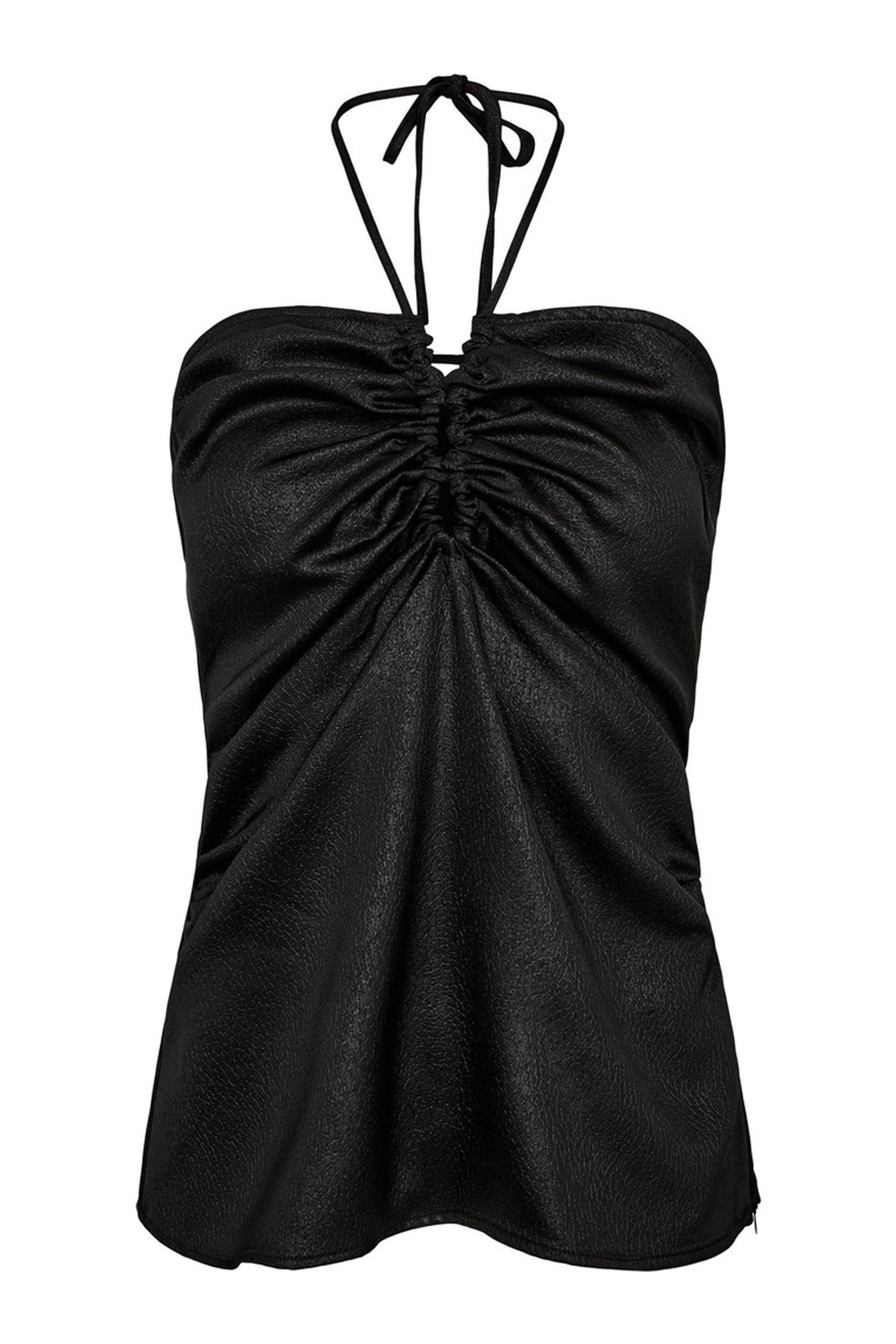 New Chrisse Tie Top Black - HL10417