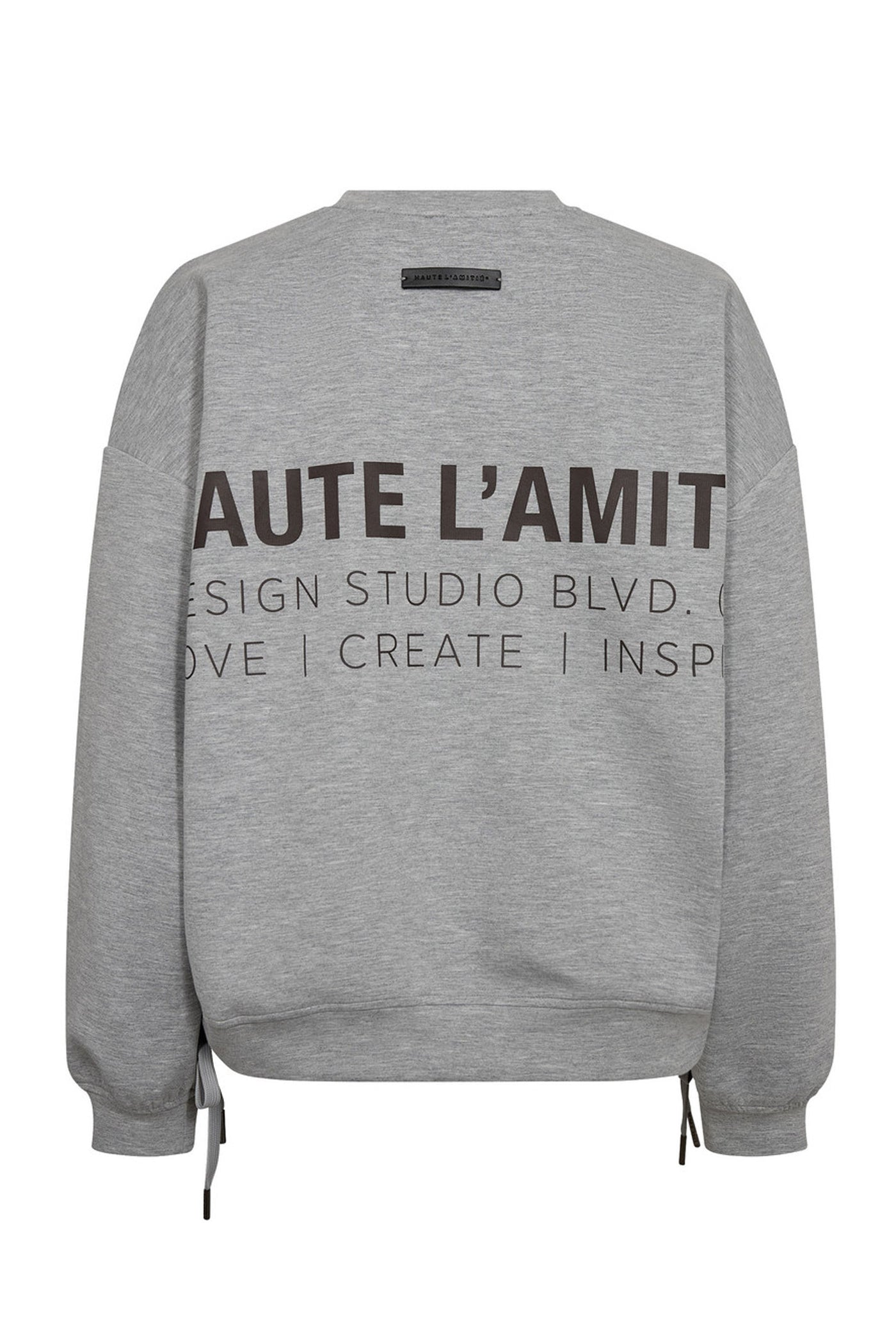 New Studio Tie Sweat Grey Melangé - HL10714