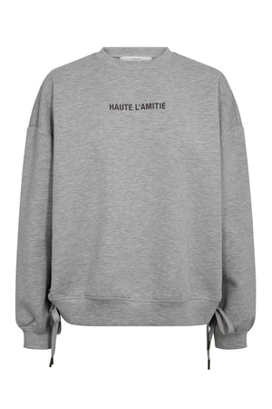 New Studio Tie Sweat Grey Melangé - HL10714