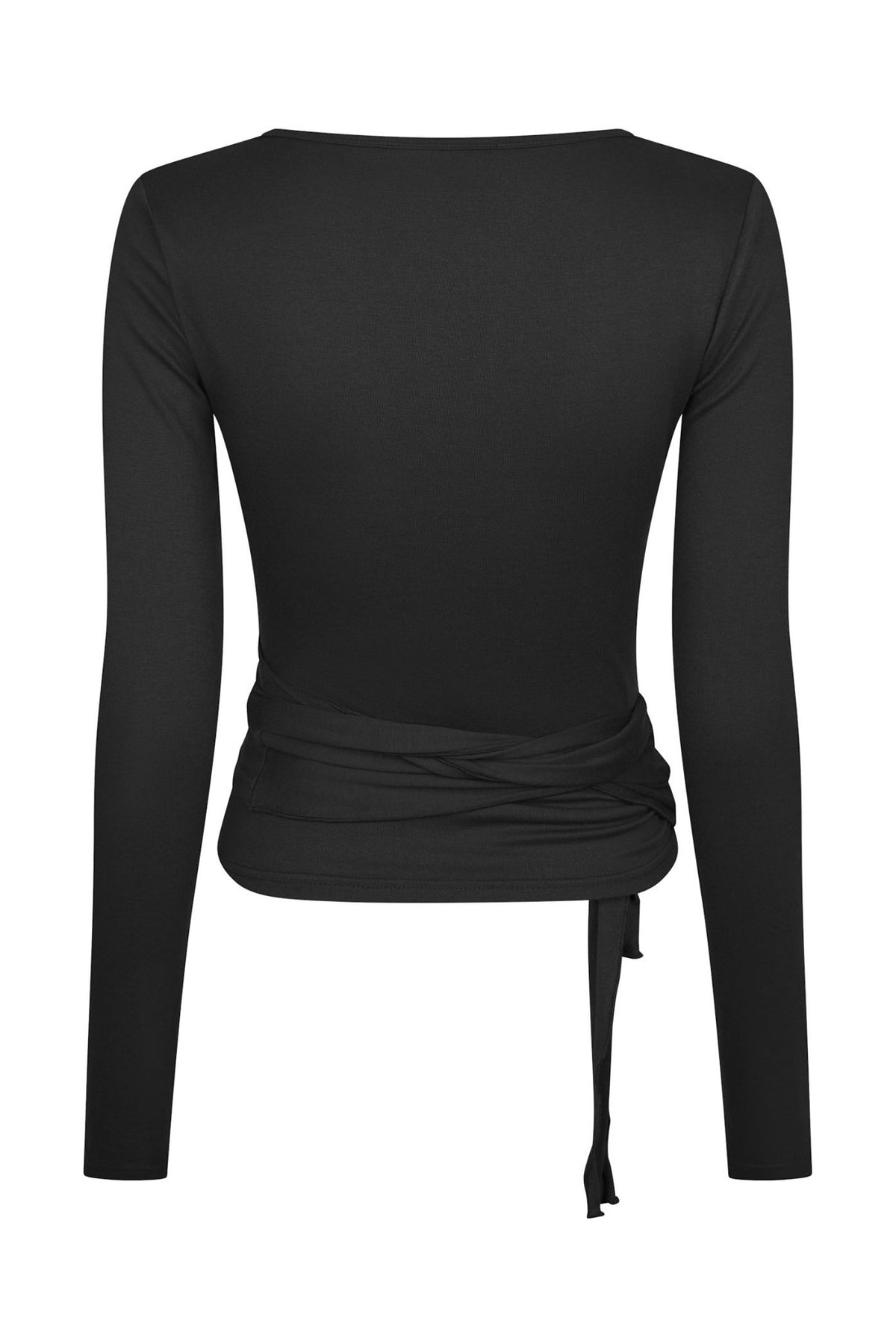 Nia Jersey Wrap Black - 165501