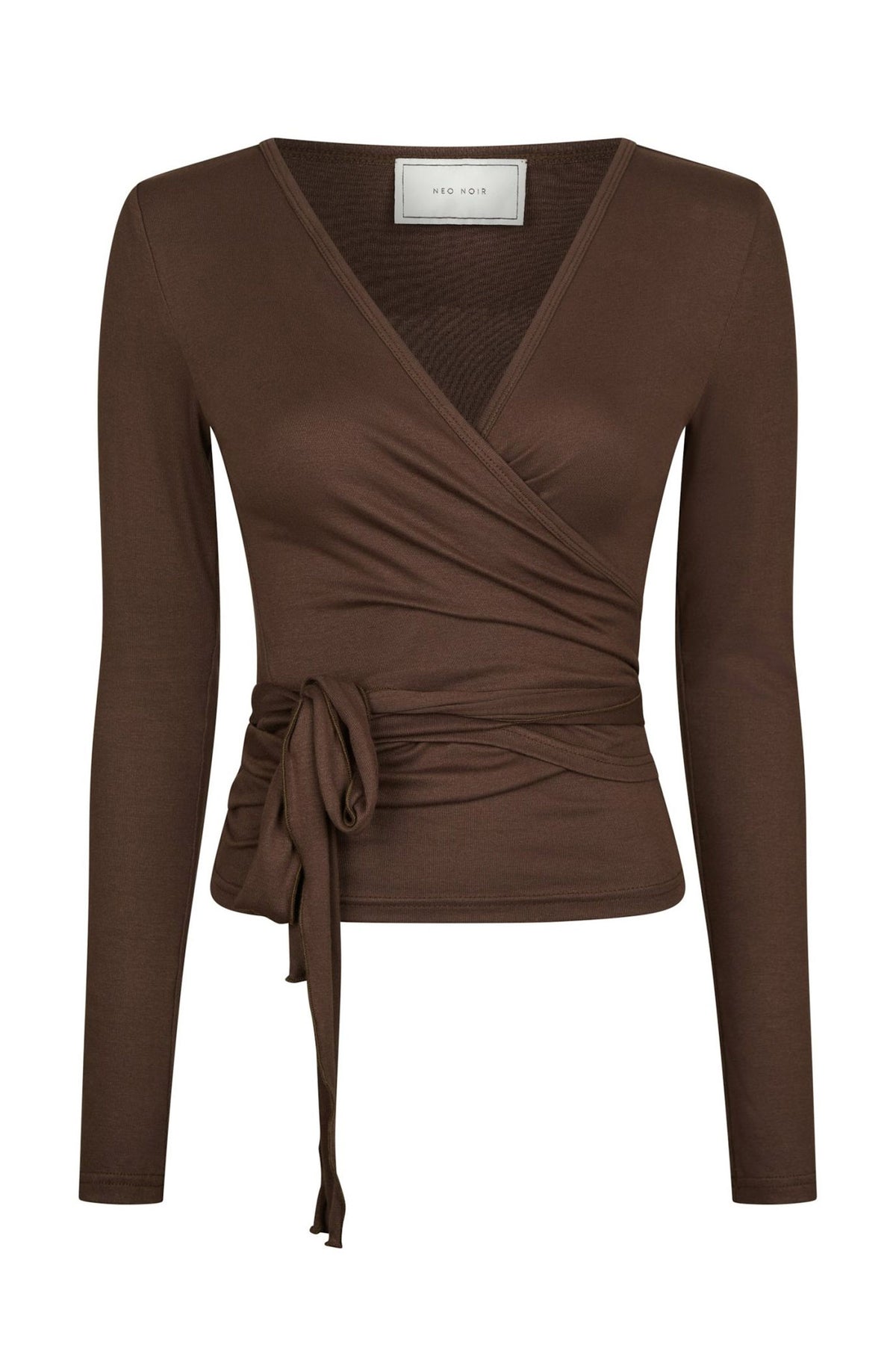 Nia Jersey Wrap Chocolate Brown - 165501