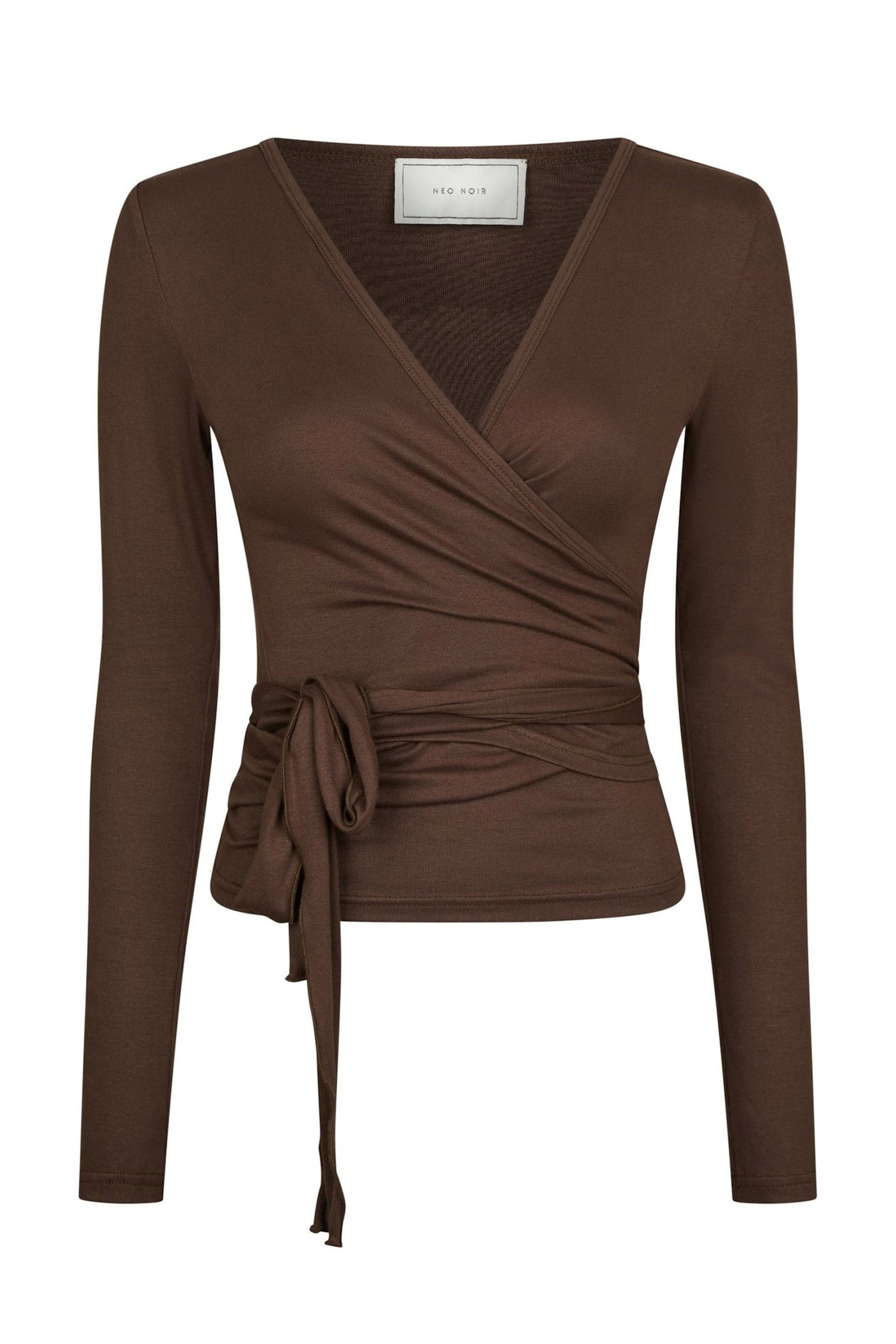 Nia Jersey Wrap Chocolate Brown - 165501