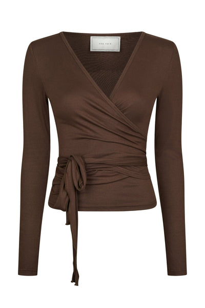 Nia Jersey Wrap Chocolate Brown - 165501 Thumbnail