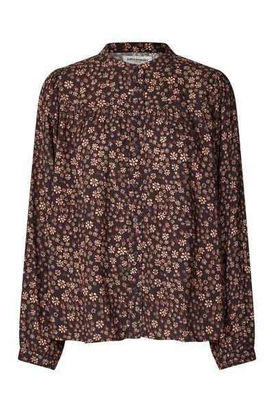 NickyLL Shirt LS 87 Dark Mokka - 25444-1061 Thumbnail