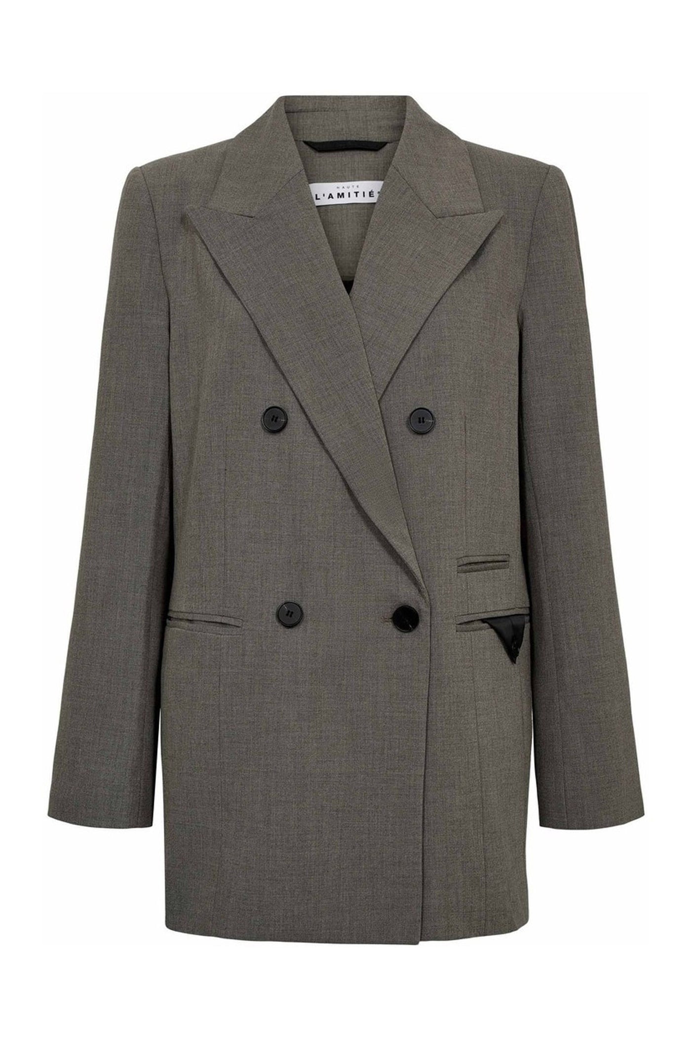 Nicole Low Triangle Blazer Beige Melangé - HL10368