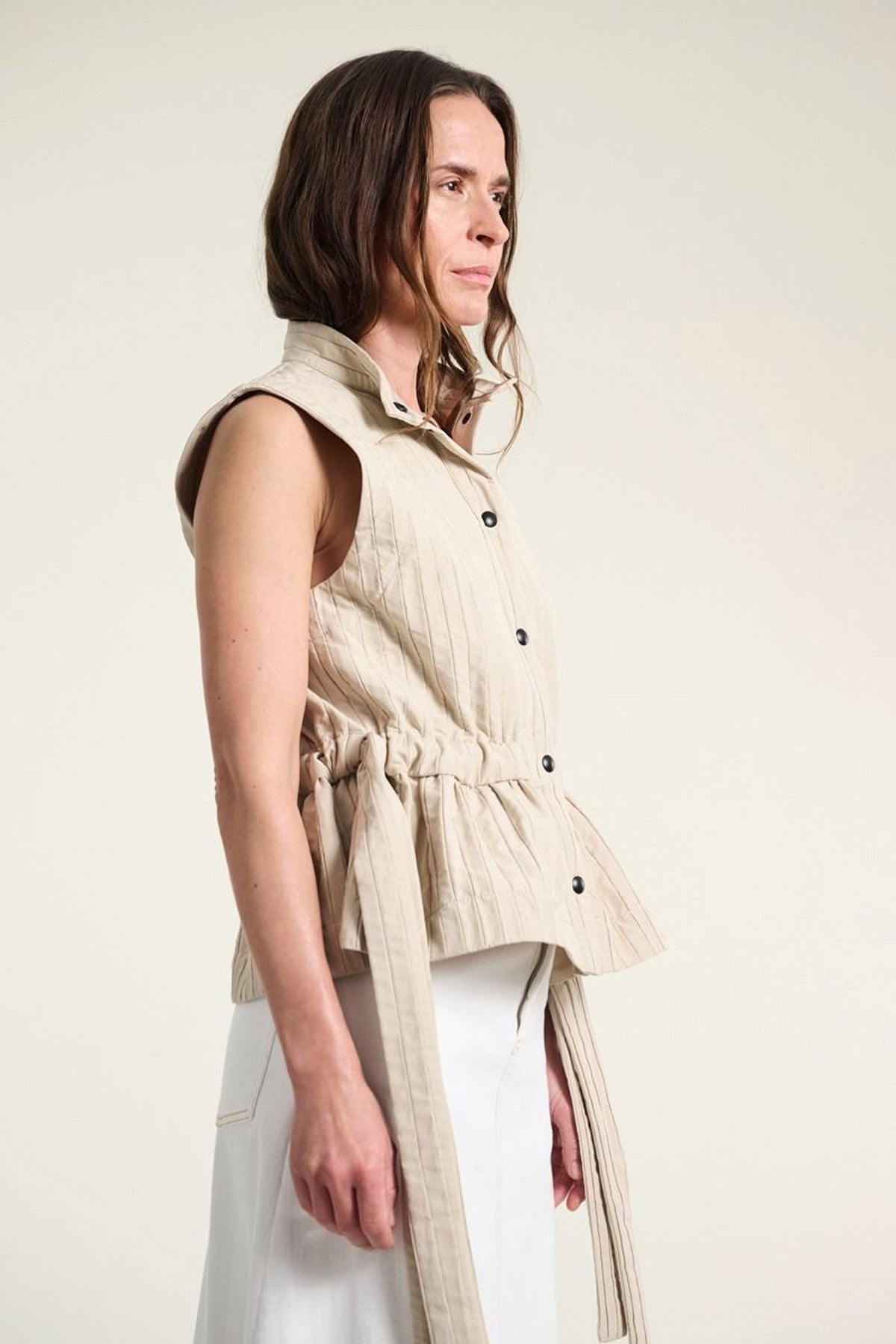 Nijuso Ærmeløs top IVORY - 261-2460-5581