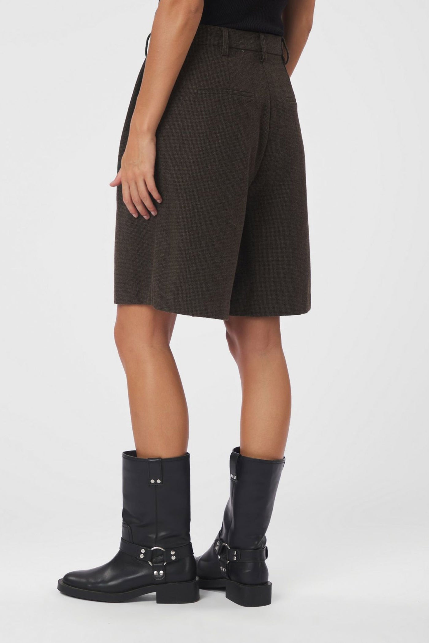 Nika Mini Check Brown Melange - 167169