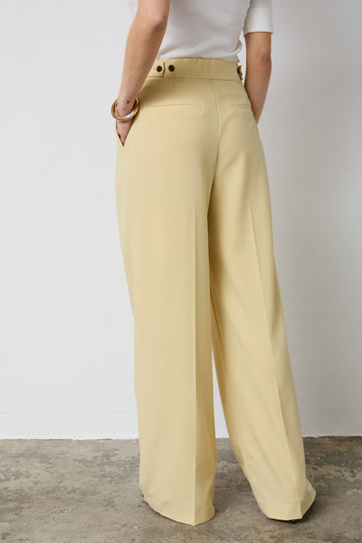 NilanCC Pleat LLPant 171-PaleYellow - 41061 Thumbnail