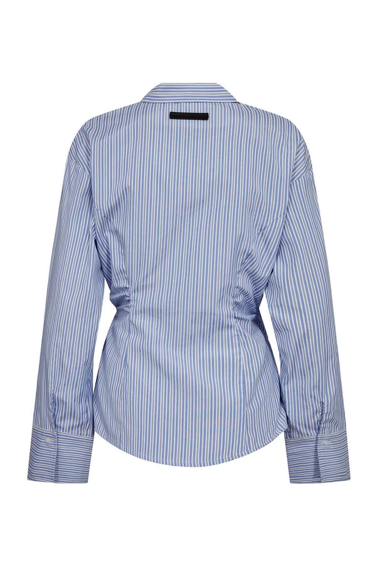 Nina Strap Shirt Pale Blue Stripe - HL10795