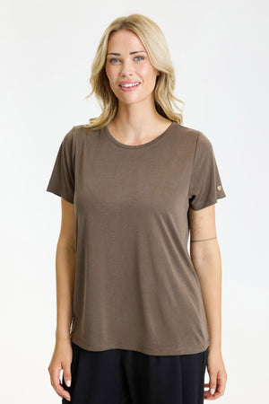 Nina t-shirt Brown - 14312