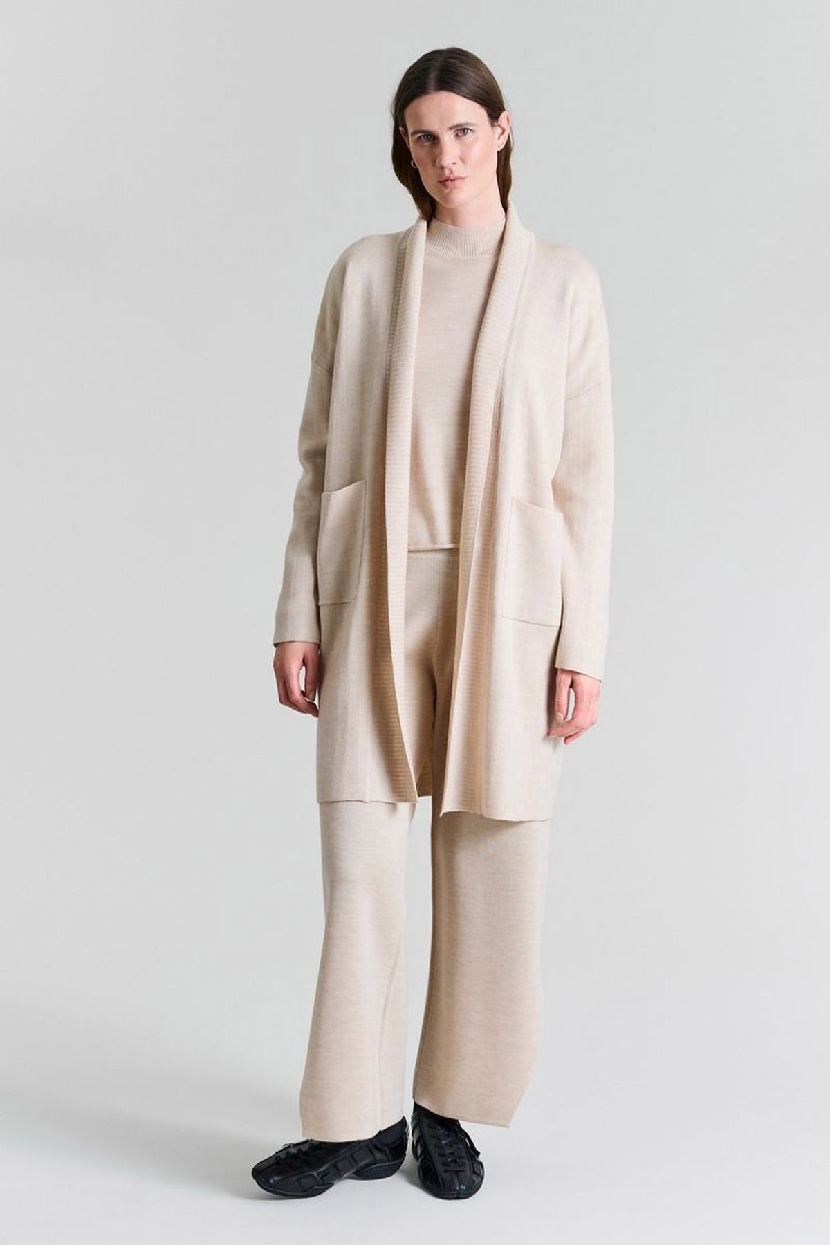 Nisu cardigan IVORY - 257-1076-5446