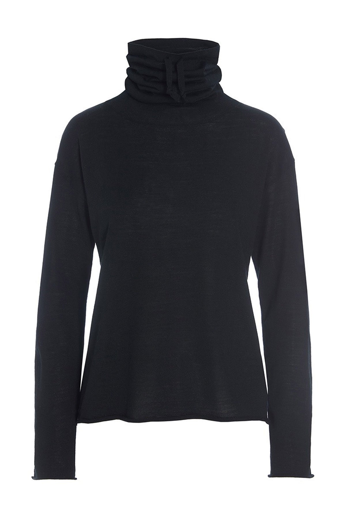 Nisu højhalset bluse Black - 257-1076-5450