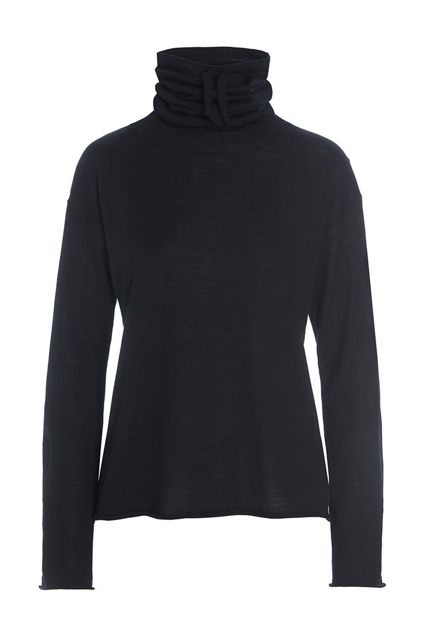 Nisu højhalset bluse Black - 257-1076-5450
