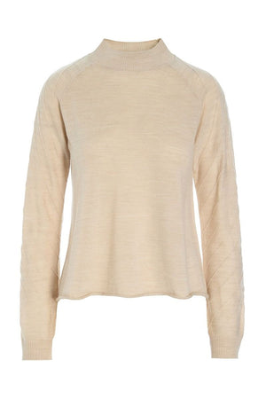 Nisu strikbluse IVORY - 257-1076-5448
