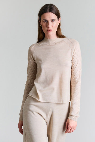 Nisu strikbluse IVORY - 257-1076-5448 Thumbnail
