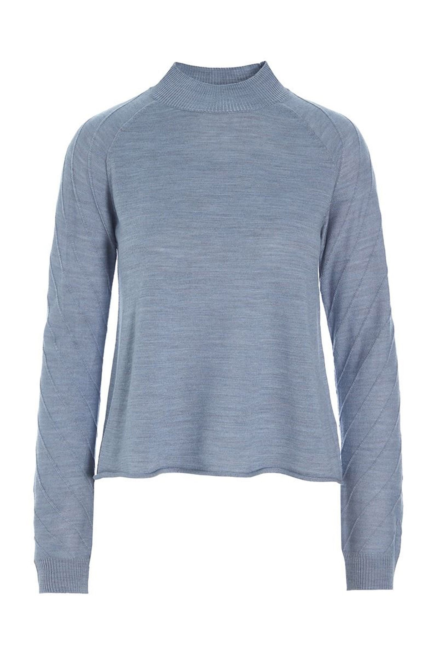 Nisu strikbluse Steel Blue - 257-1076-5448