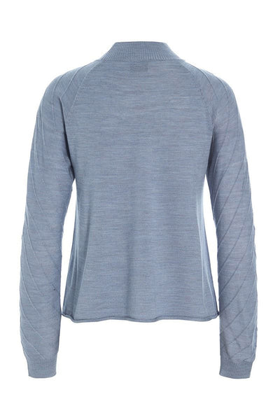 Nisu strikbluse Steel Blue - 257-1076-5448 Thumbnail