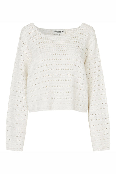 NoelleLL Knit Jumper LS 02 Creme - 26107-5001 Thumbnail