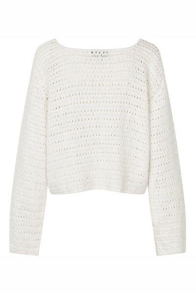 NoelleLL Knit Jumper LS 02 Creme - 26107-5001 Thumbnail