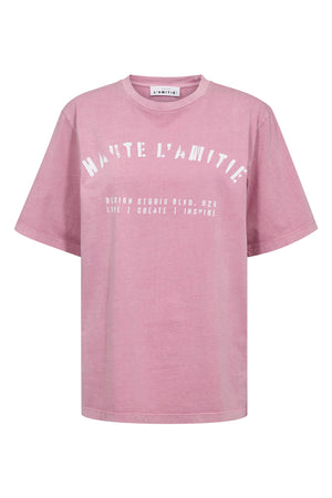 Noma Acid Curve Studio Tee Pink acid wash - HL10607