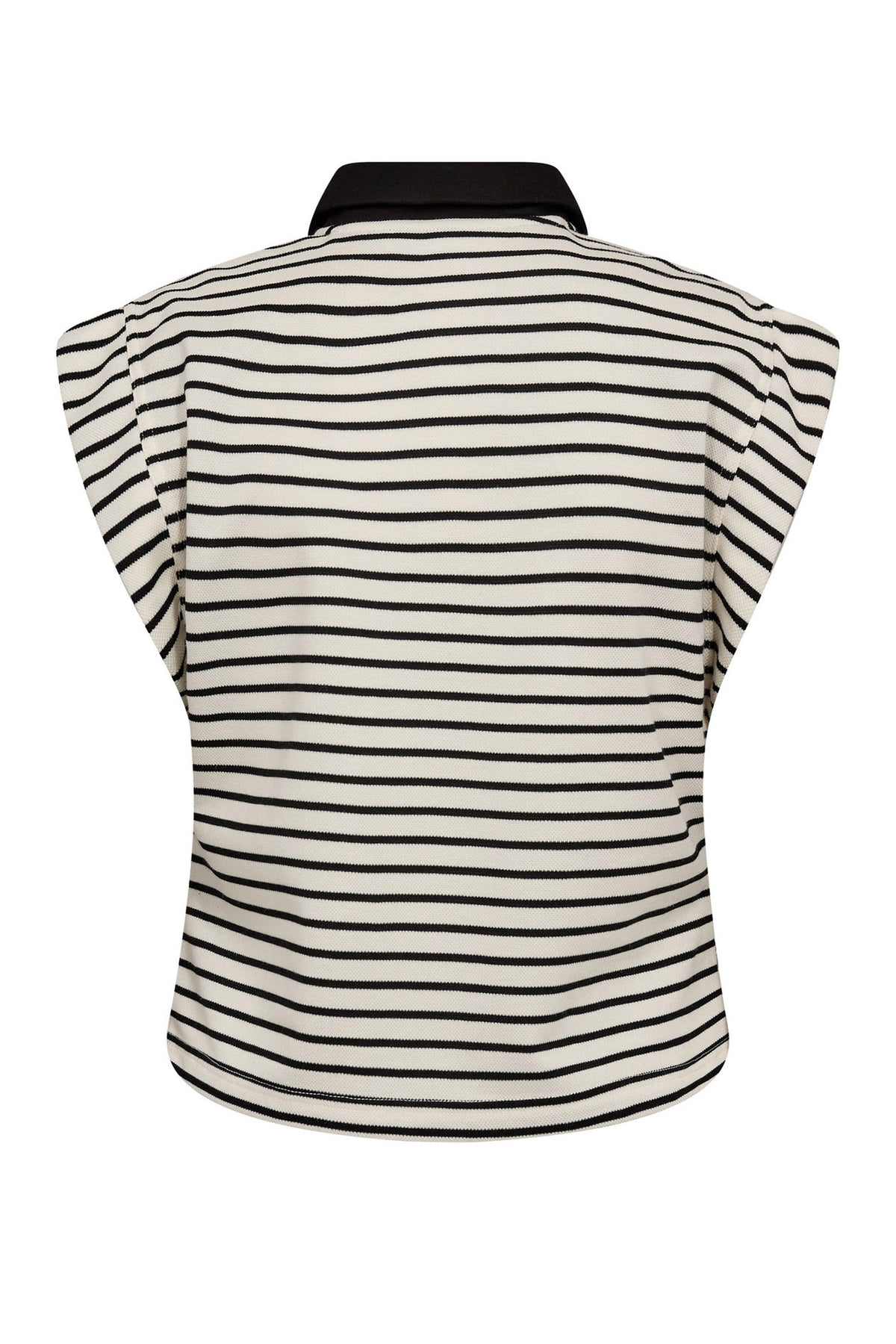 NormaCC Stripe Polo Top 96-Black - 43024