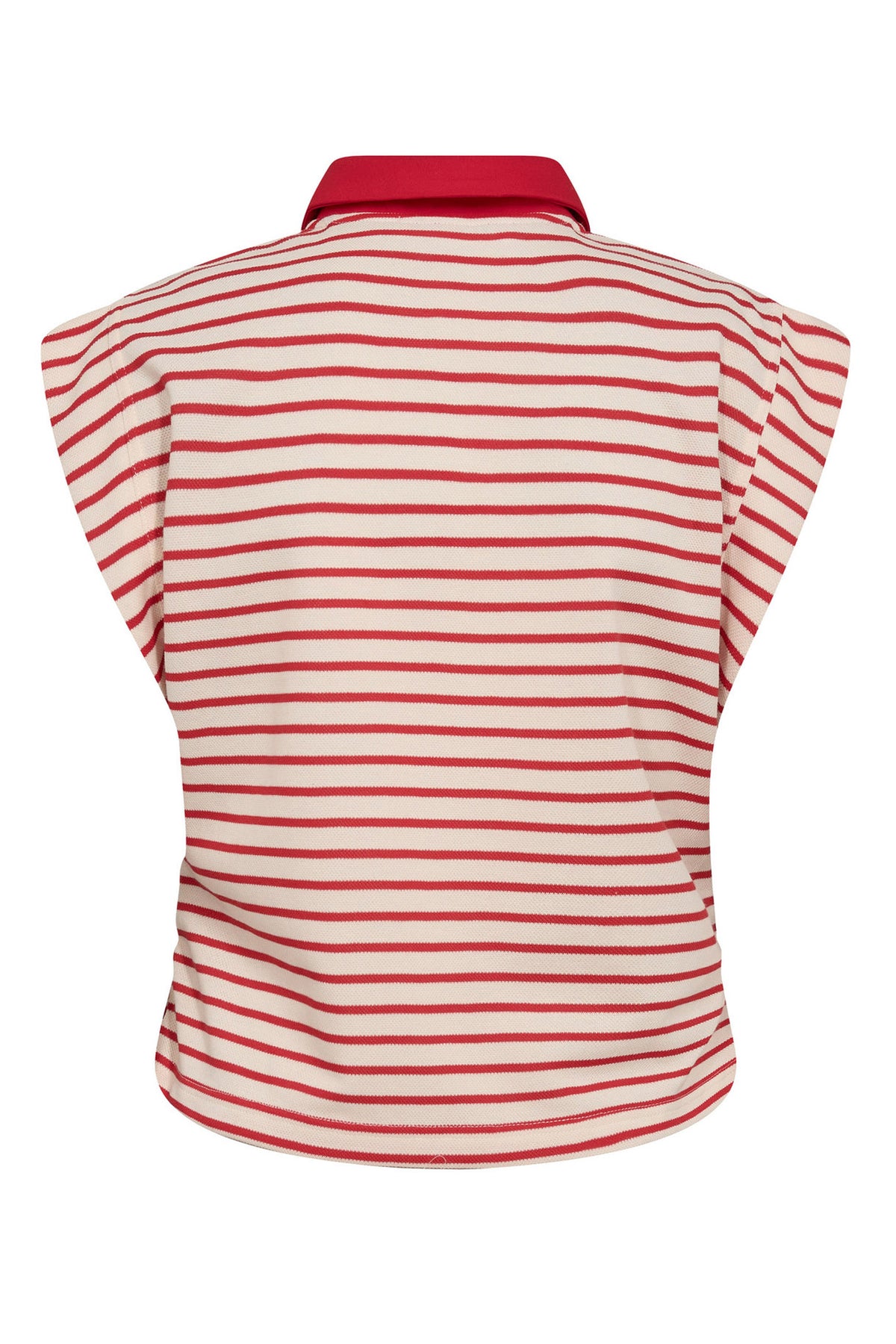 NormaCC Stripe Polo Top 66-Flame - 43024