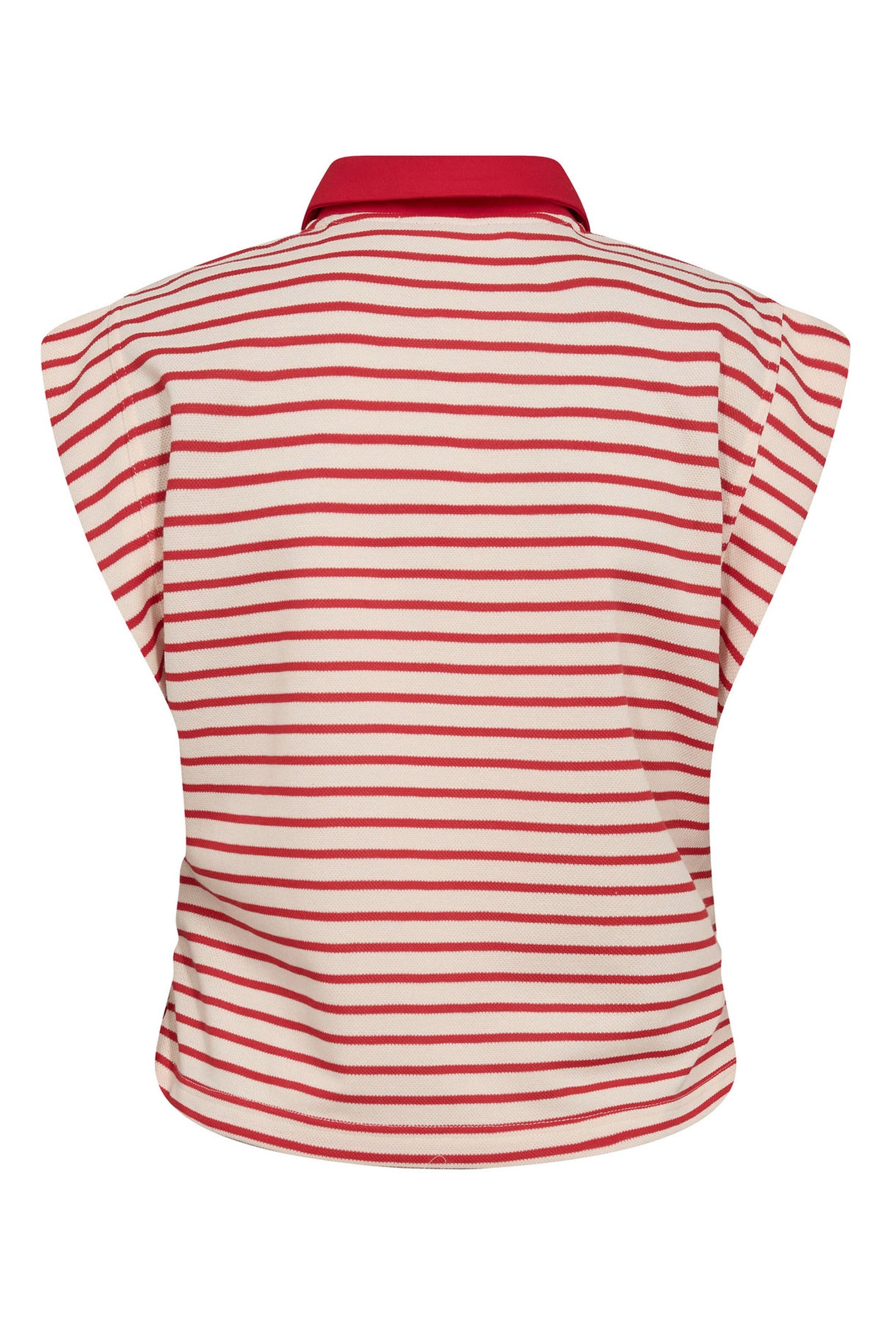NormaCC Stripe Polo Top 66-Flame - 43024