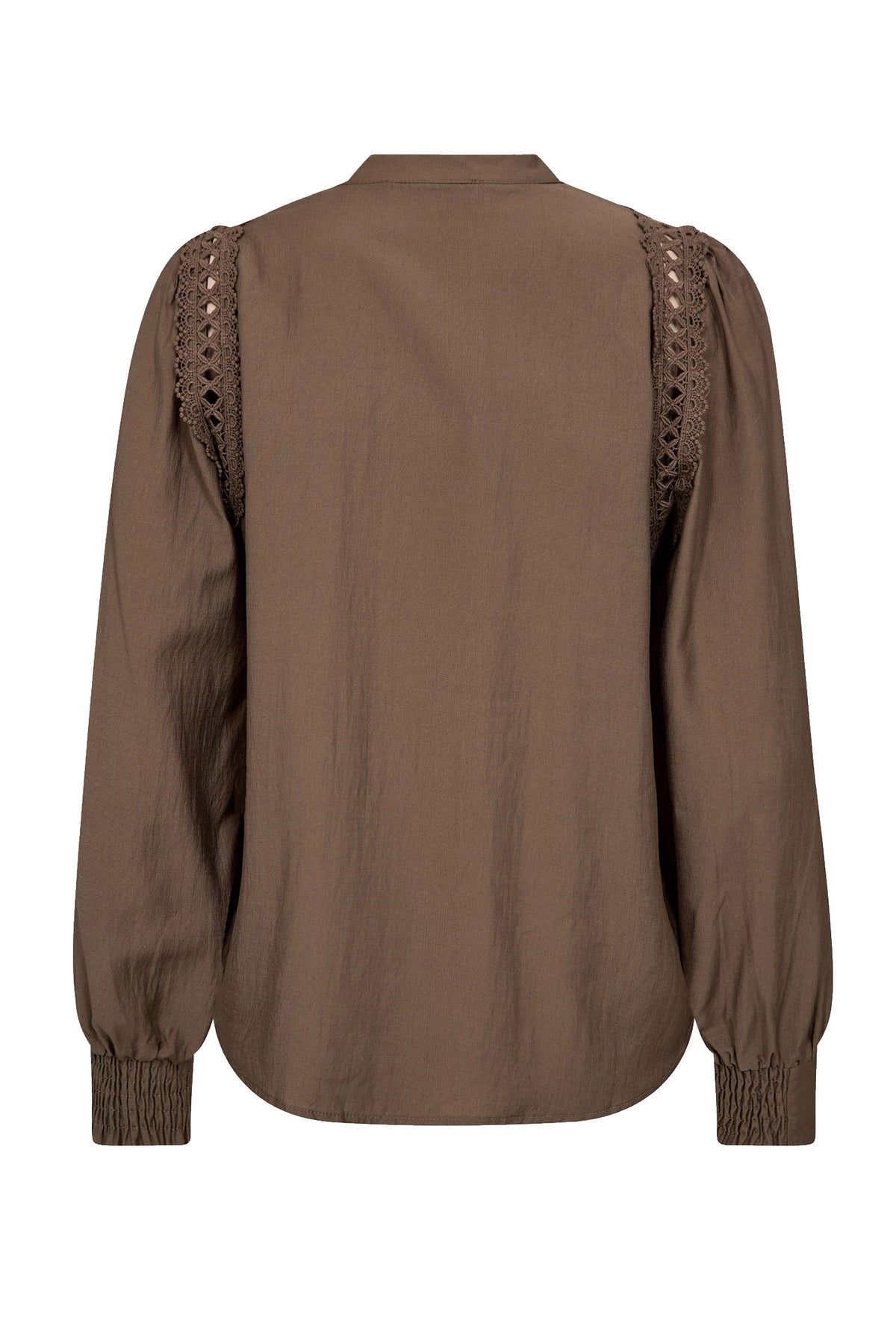 NotisCC Lace V-Shirt 154-Walnut - 45074