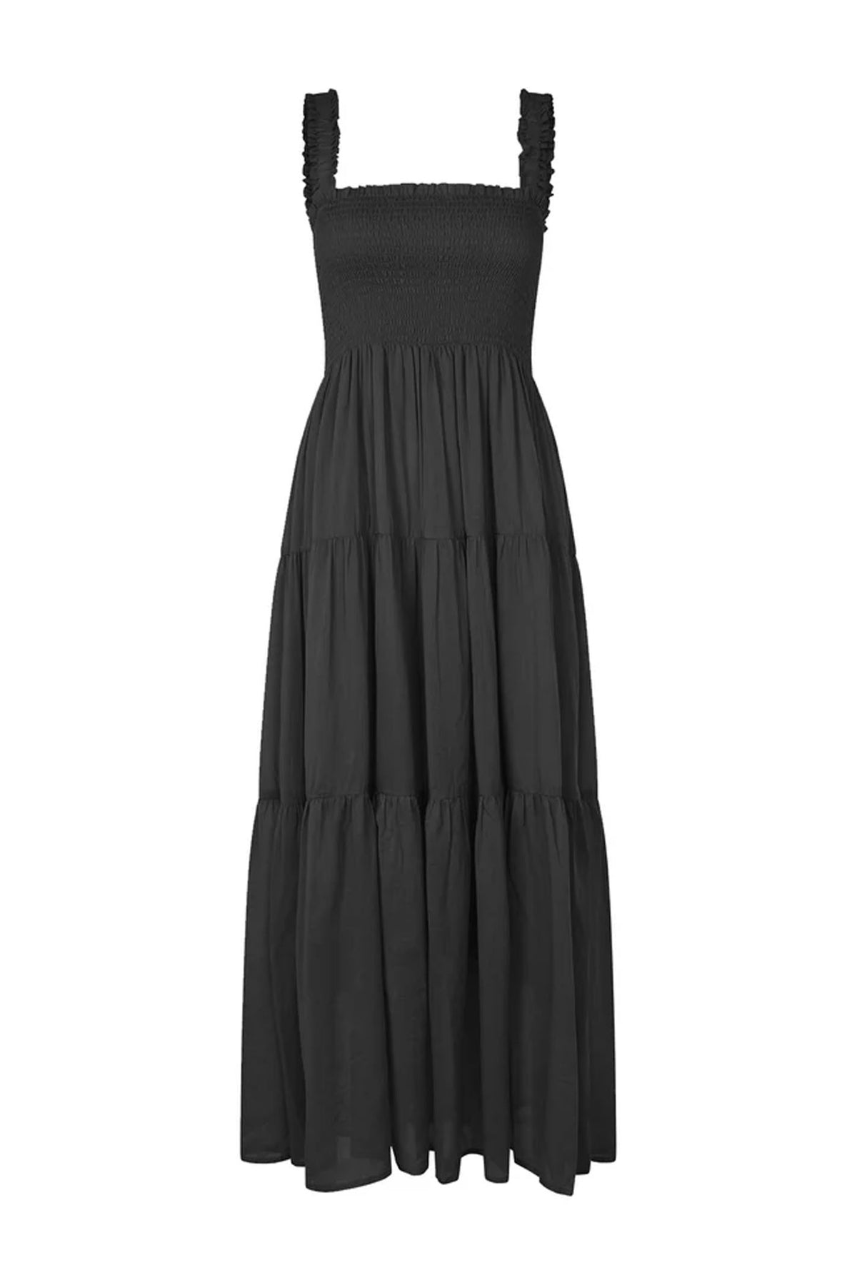 Nudall Maxi Dress Sl 18 Washed Black - 26263-3019