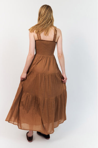 Nudall Maxi Dress Sl CAMEL - 26263-3019 Thumbnail