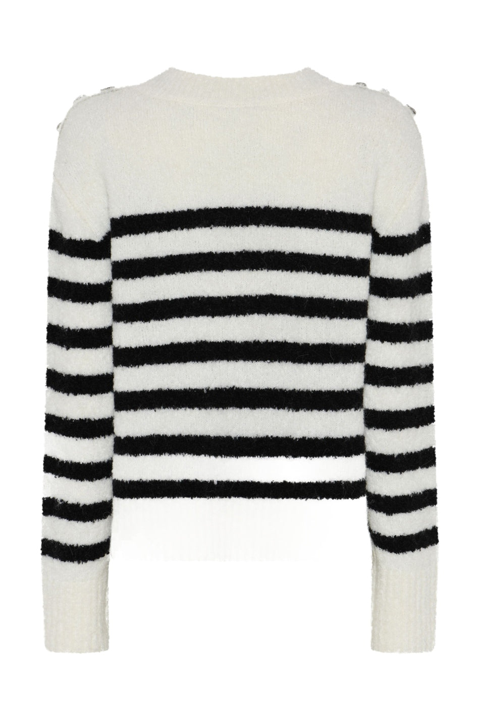 PompomBBAddie knit Snow white / black - BBW5201