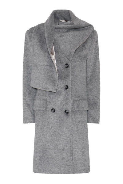 JubaBBAureve coat Grey Melange - BBW5200 Thumbnail