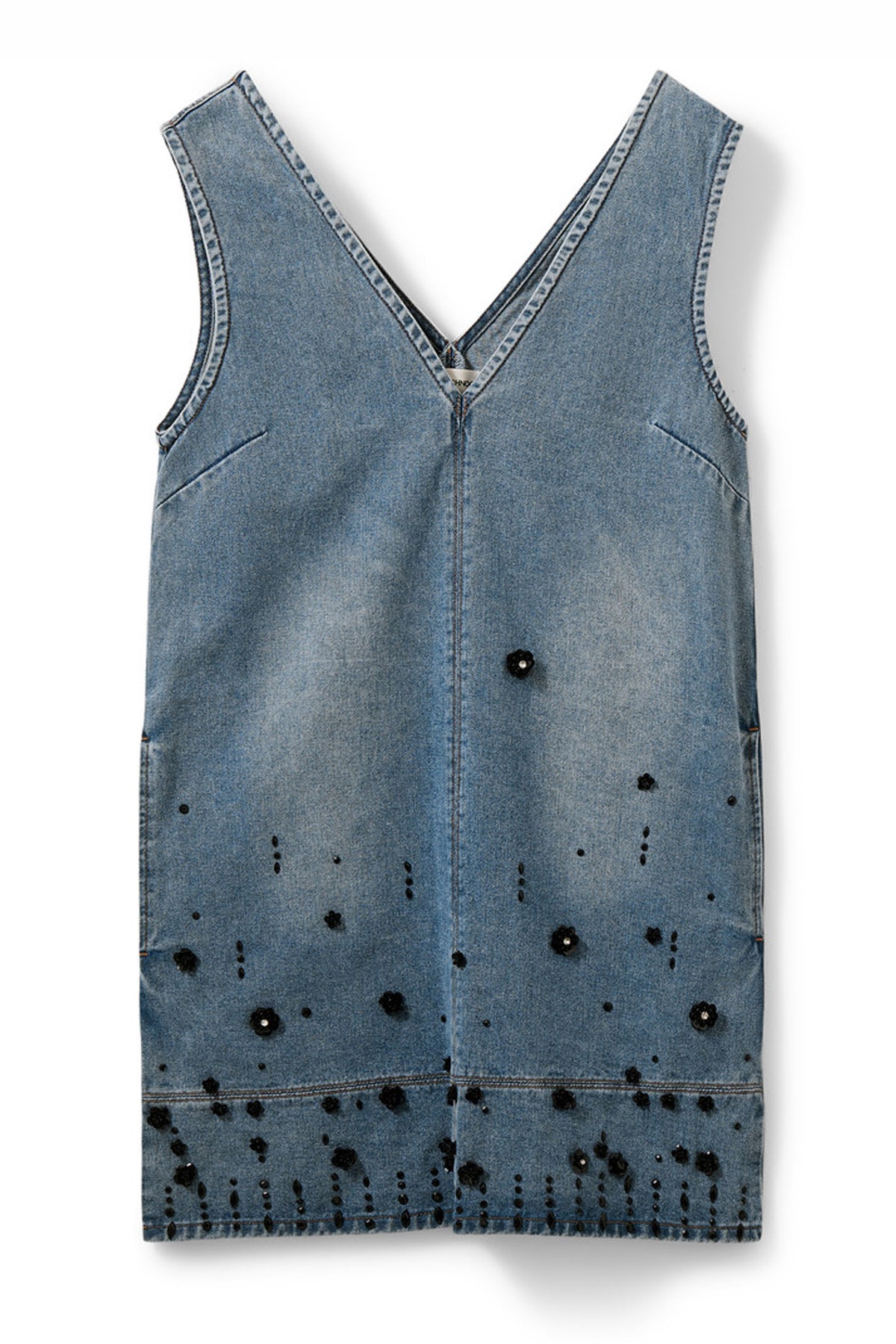 OLYMPESW SHORT DENIM DRESS 5002 Denim blue - S261321