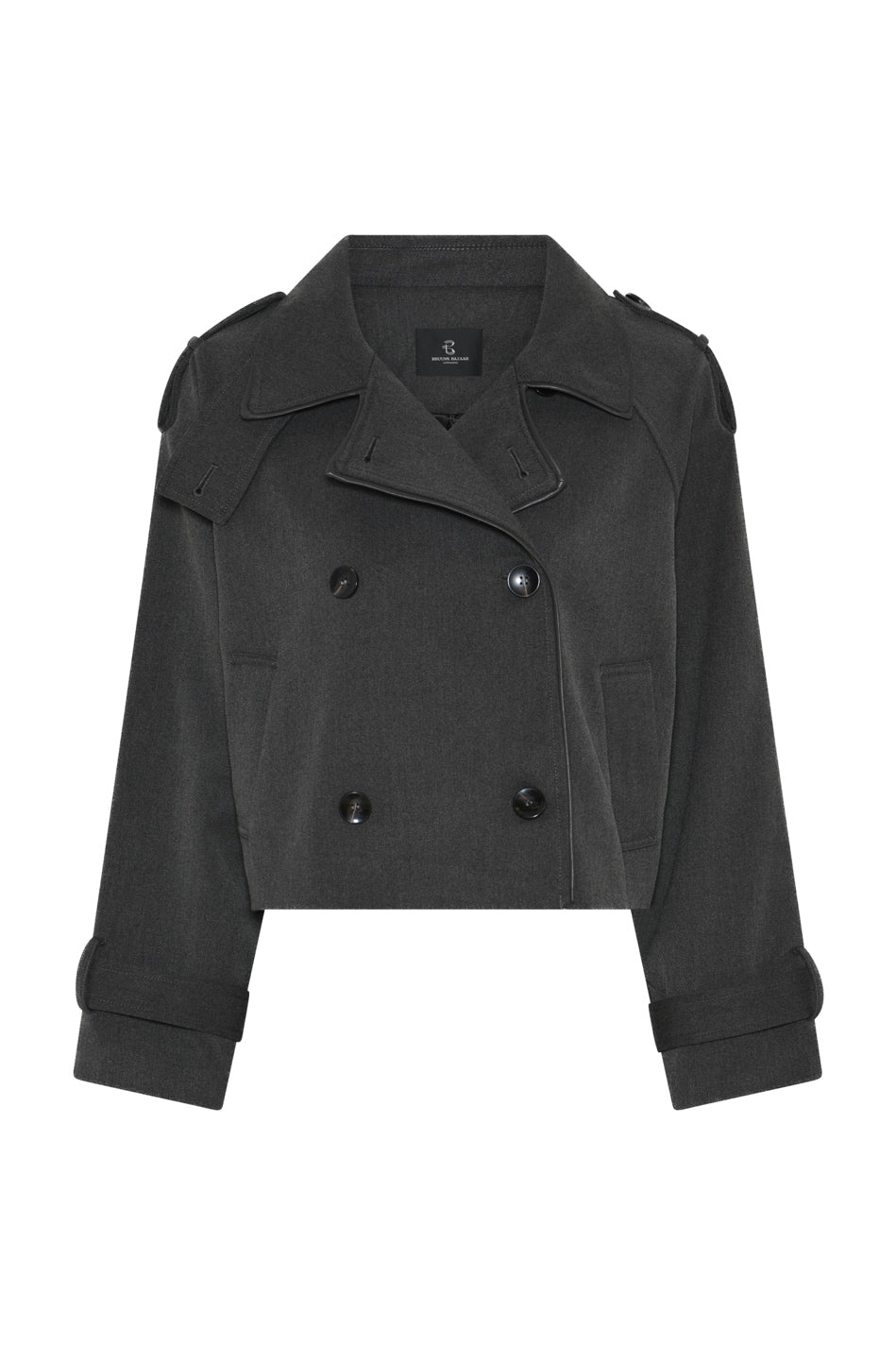 OncocaBBShort trenchcoat Grey - BBW5086