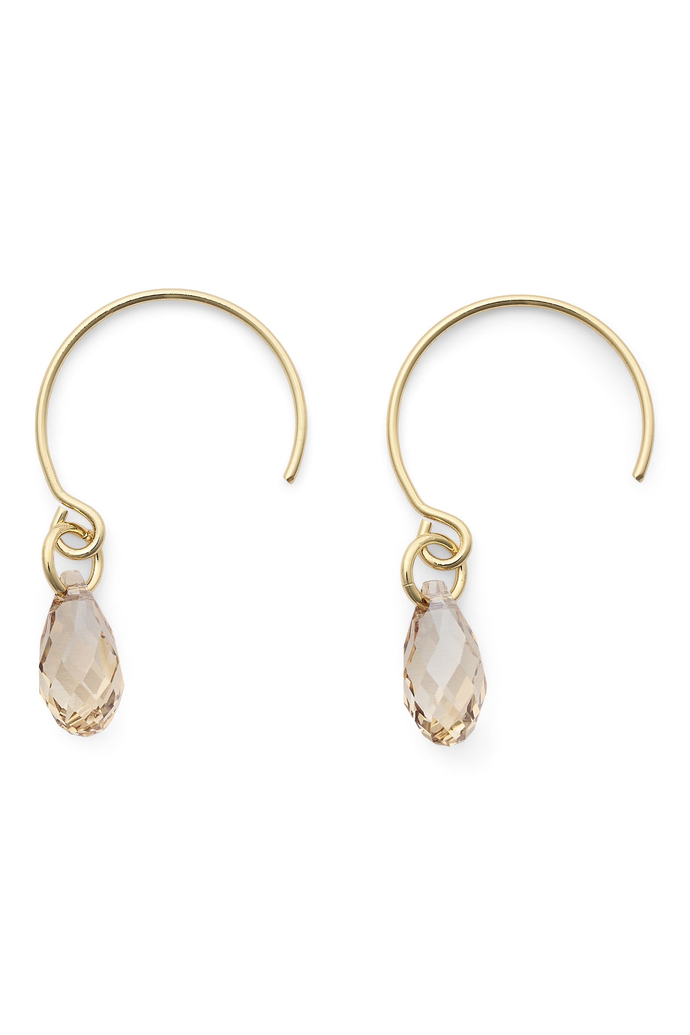 OPEN CREOL SWAROWSKI TILBEHØR GULD - OPEN CREOL SWAROWSKI