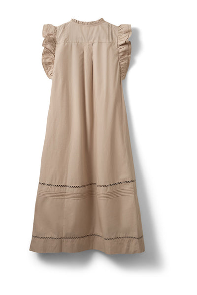 OTANIASW FRILL COTTON DRESS 8058 Feather Gray - S262147 Thumbnail