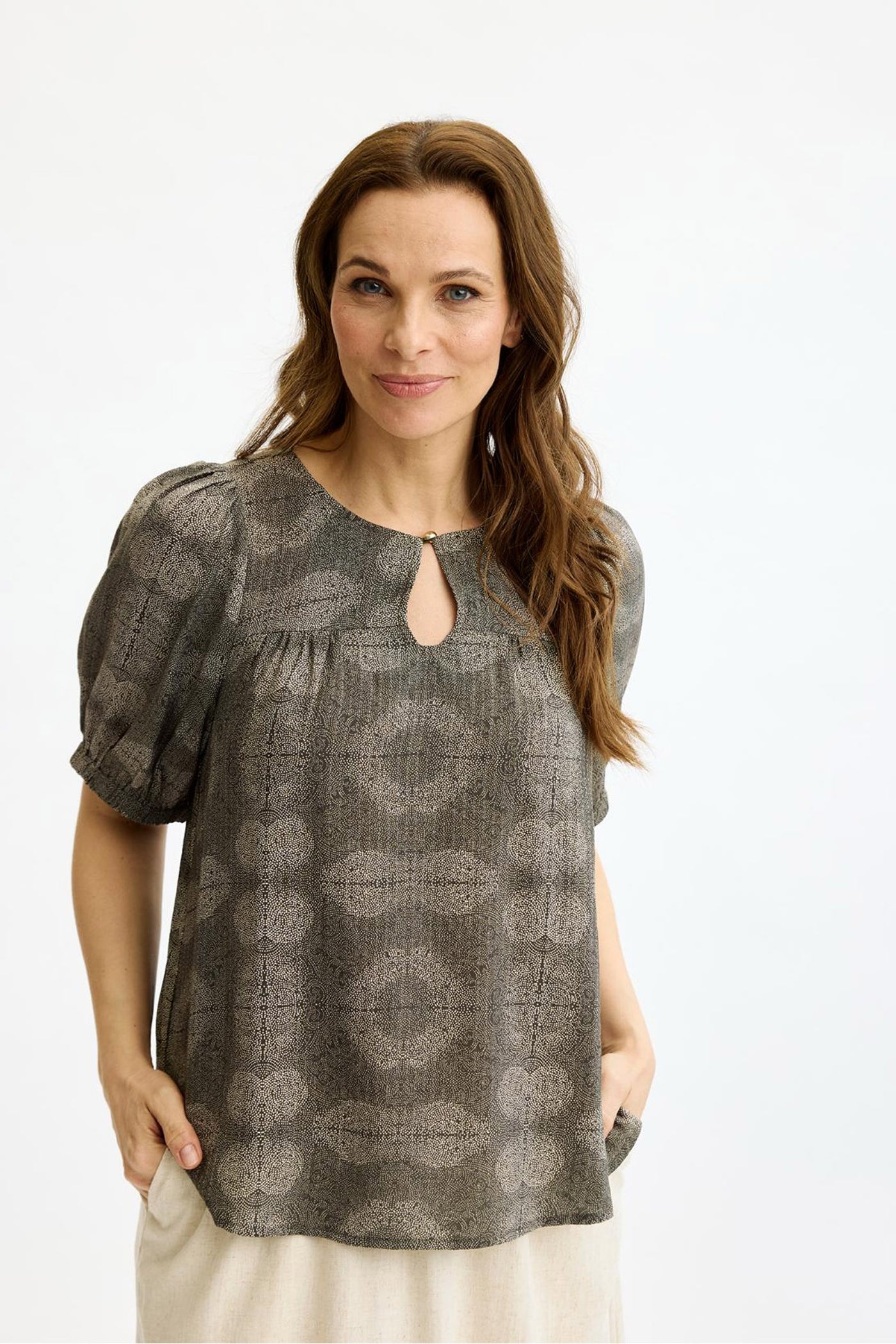 Oli blouse Brown - 17149