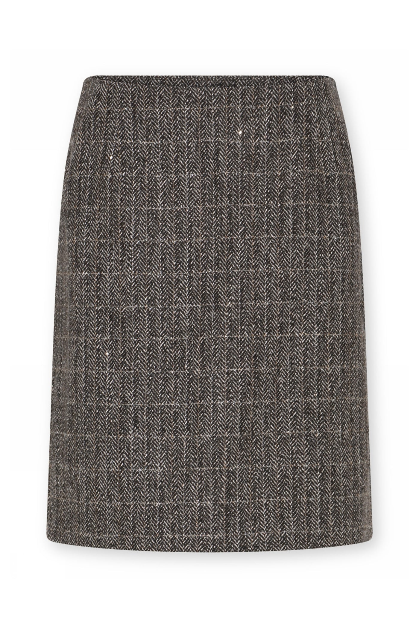 Olivia, high waist short skirt 92988-Chocolate - 59556/6997