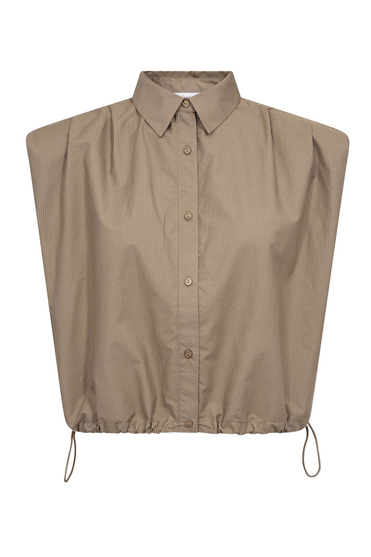 OpheliaCC Pleat SS Shirt 20014-Mink - 500208