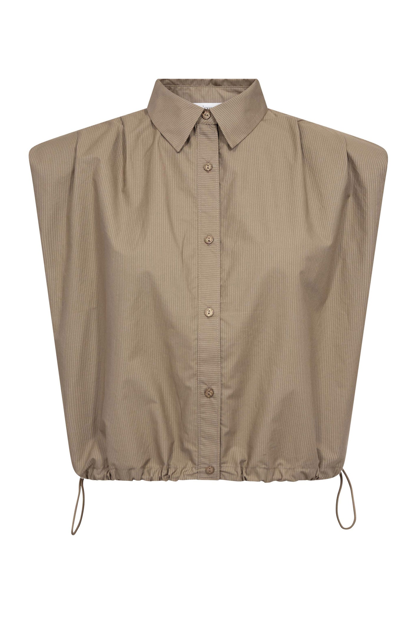OpheliaCC Pleat SS Shirt 20014-Mink - 500208