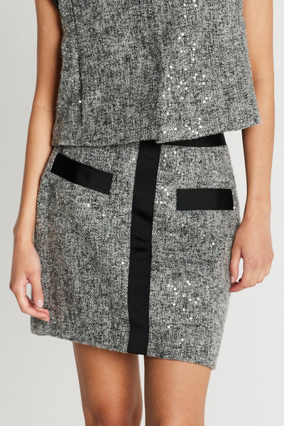 RhytisBBJoanina skirt Grey Melange - BBW5142 Thumbnail